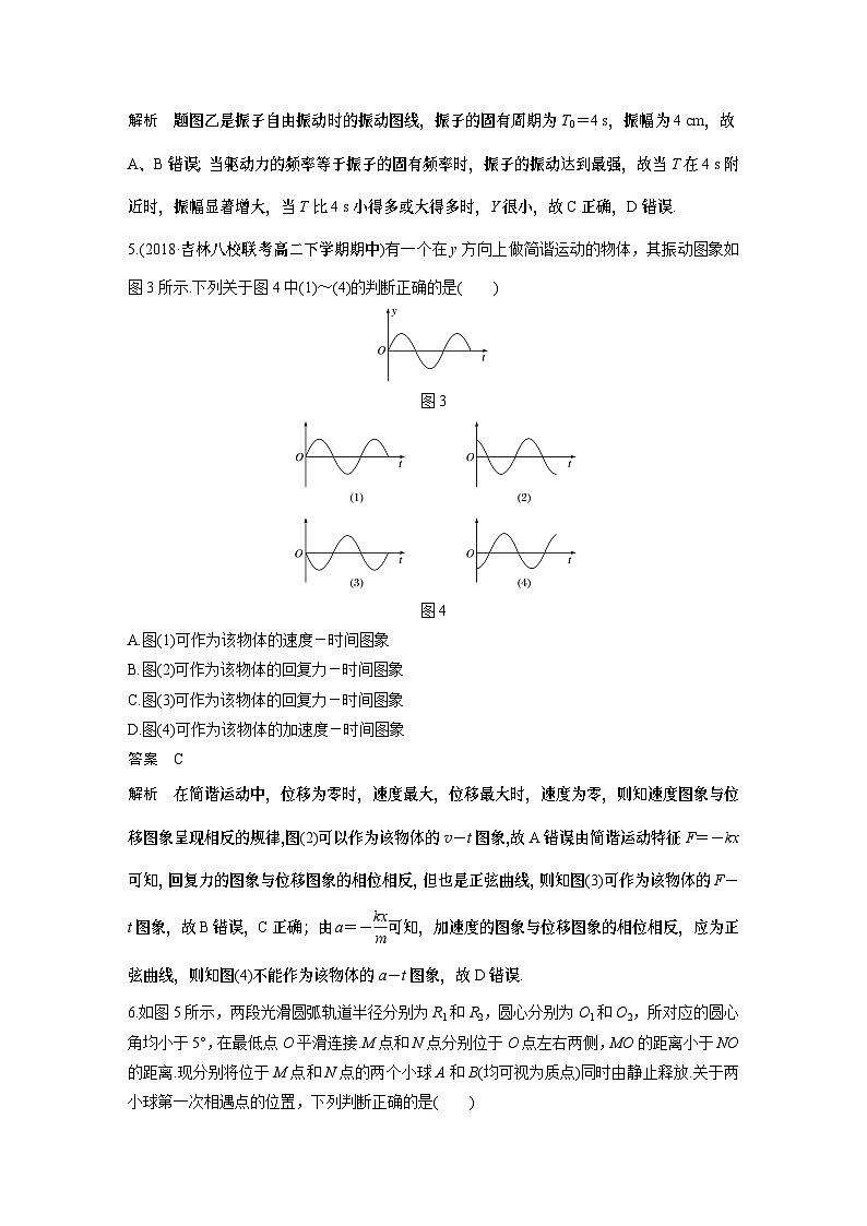 高中物理新教材同步选择性必修第一册 主题2 第Ⅰ部分 检测试卷(二)同步讲义第3页