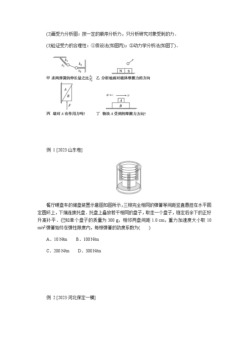 2024届高考物理二轮复习第1讲力与物体的平衡学案02