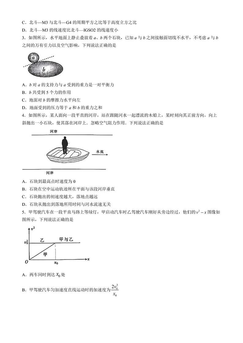 2024届广东省茂名市高三下学期二模考试物理试卷第2页