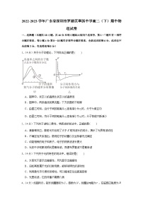 2022-2023学年广东省深圳市罗湖区翠园中学高二（下）期中物理试卷