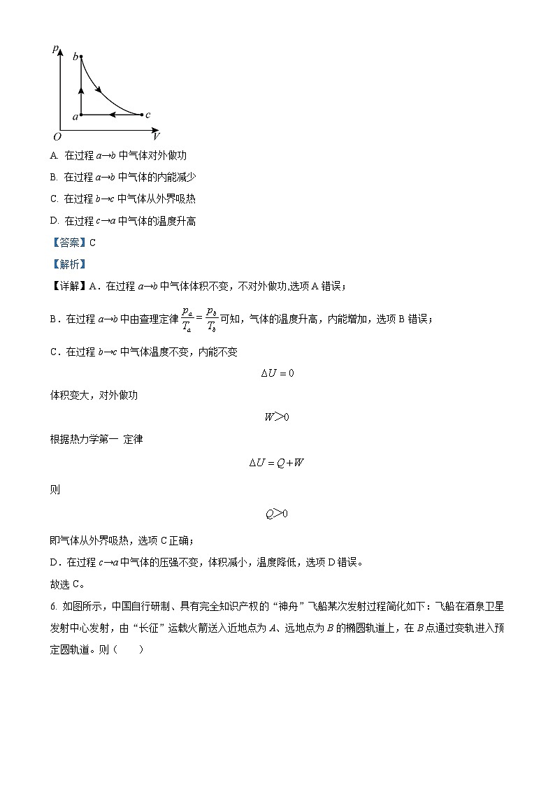 2024届北京市石景山区高三下学期一模物理试题（原卷版+解析版）03
