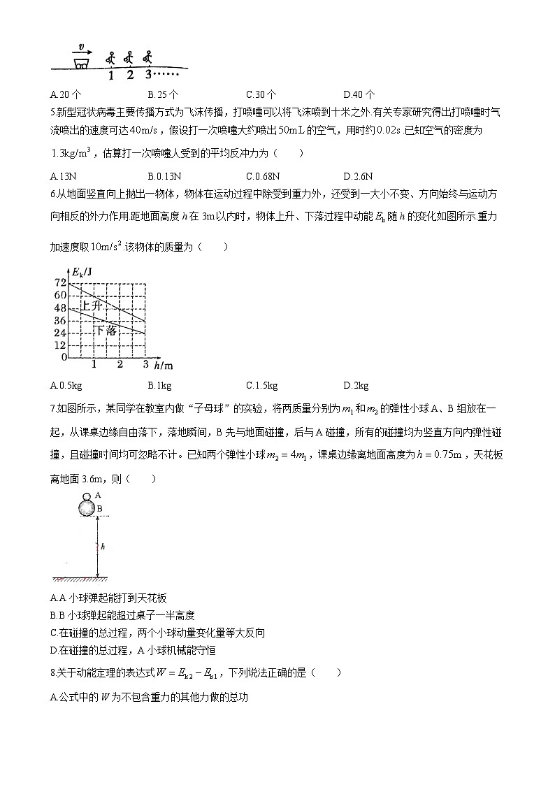 辽宁省沈阳市东北育才双语学校2023-2024学年高一下学期4月自主测评物理试题(无答案)02