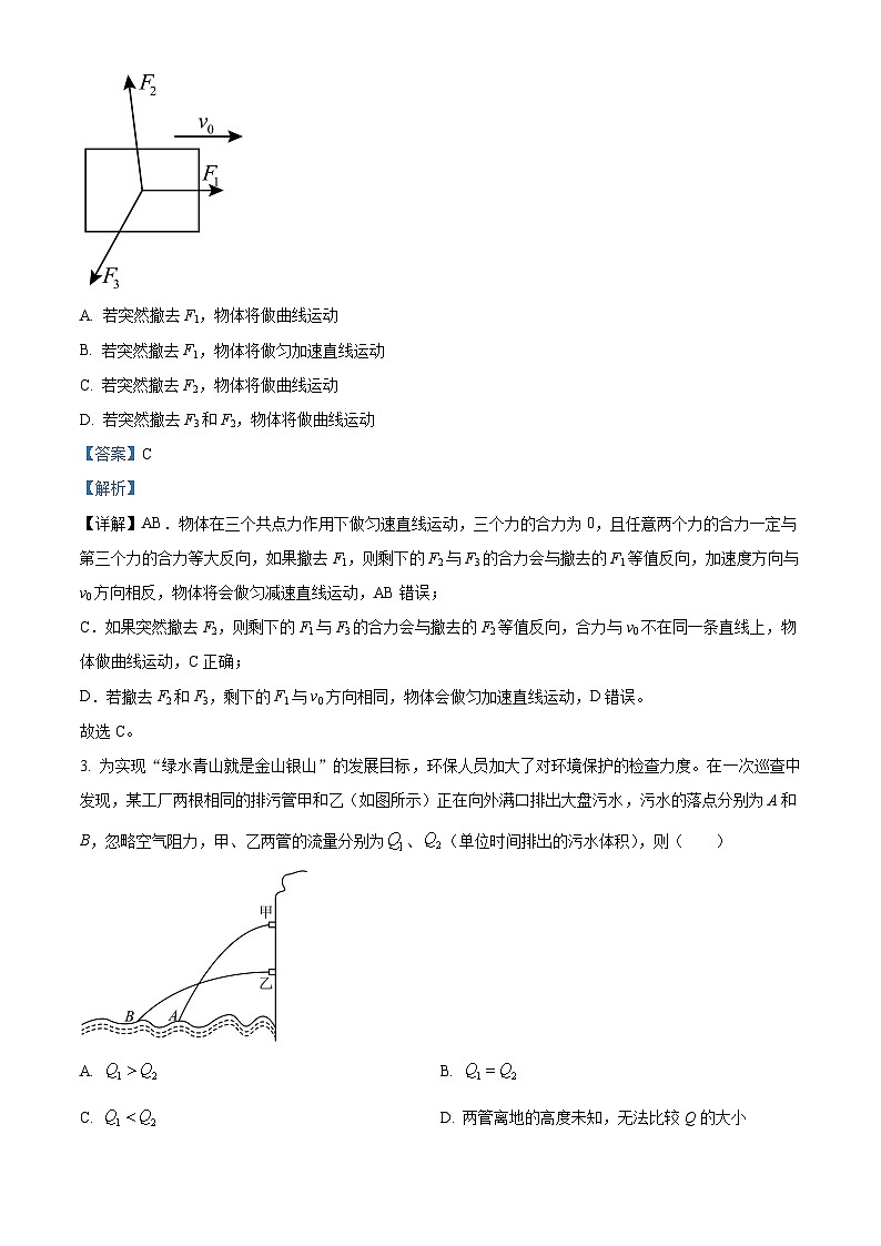 海南省农垦中学2023-2024学年高一下学期第一次月考物理试题（B卷）（B卷+B卷）02