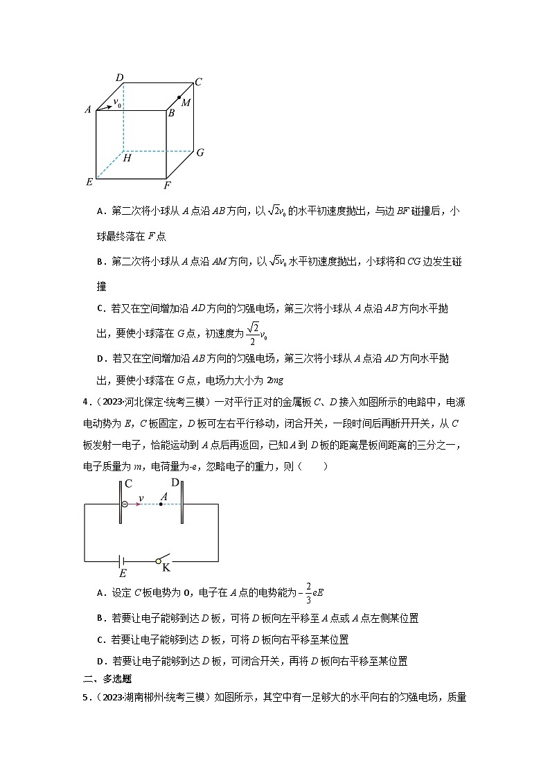重难点09 带电粒子在电场中的运动-2024年高考物理【热点·重点·难点】专练（新高考专用）03