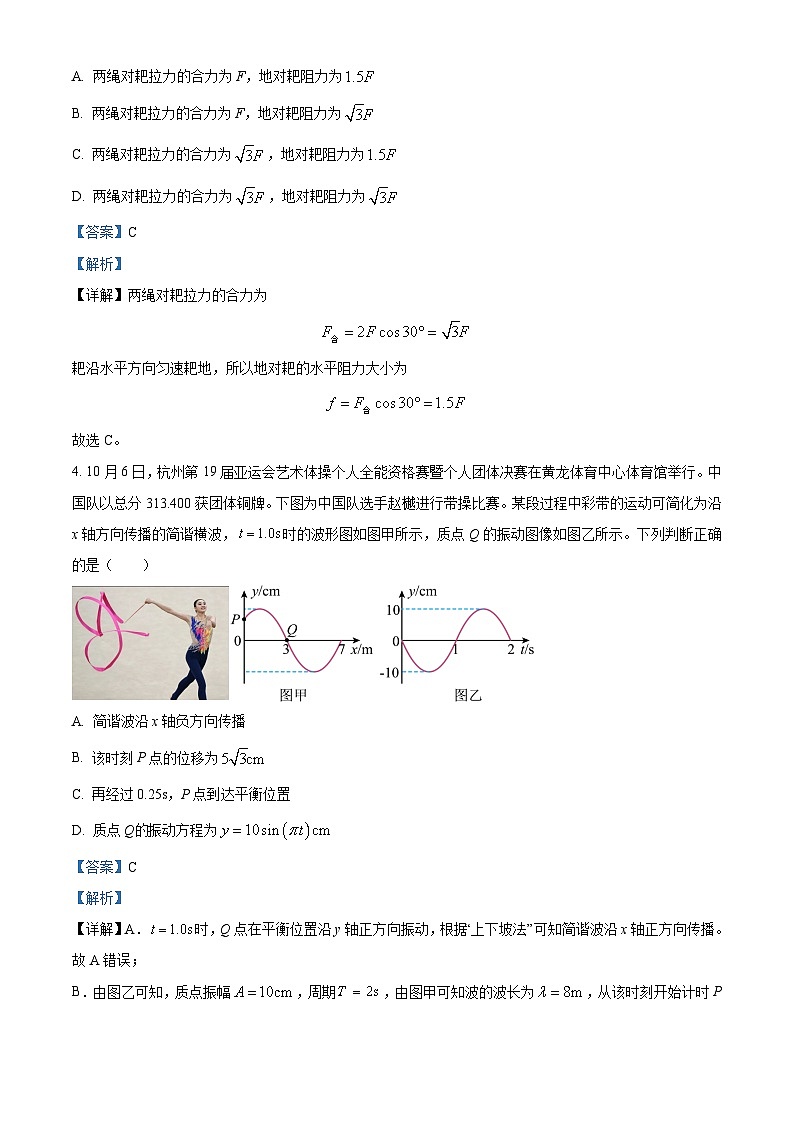 2024届江西省五市九校协作体高三下学期第二次联考物理试卷（解析版）第3页
