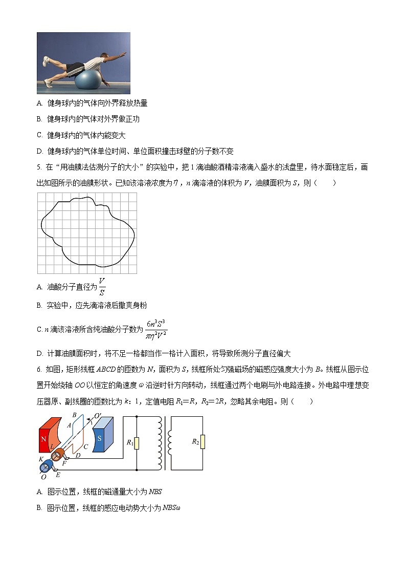 重庆市第一中学2023-2024学年高二下学期第一次月考物理试题（原卷版+解析版）02