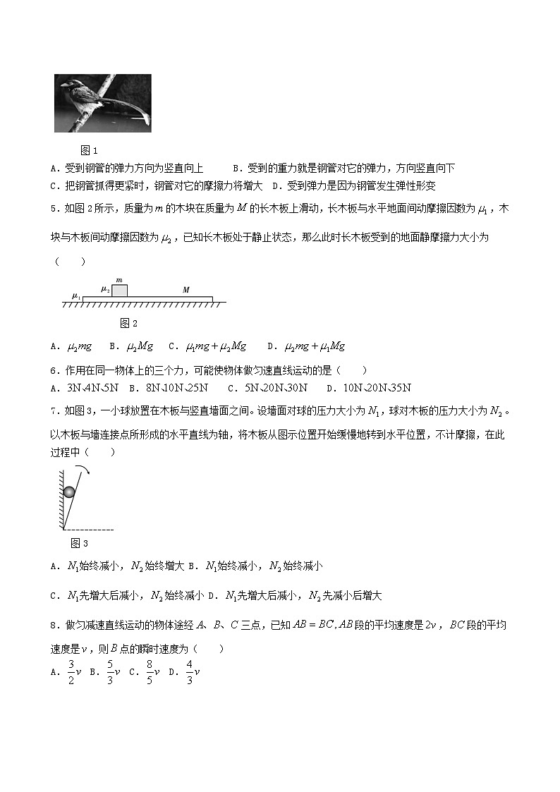 2024届云南省下关第一中学高三上学期期中考试物理试题（Word版）第2页