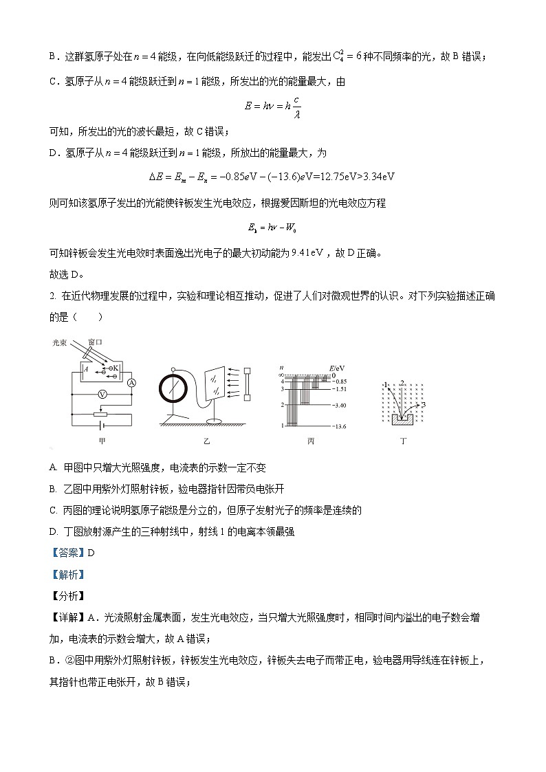 2024届江苏省淮安市高三下学期高考物理三轮冲刺卷（6）物理试卷（原卷版+解析版）02