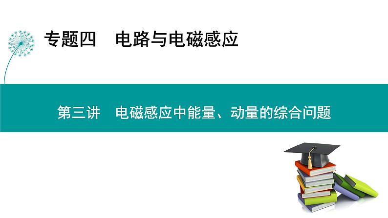 高考物理 专题四　第三讲　电磁感应中能量、动量的综合问题课件PPT01