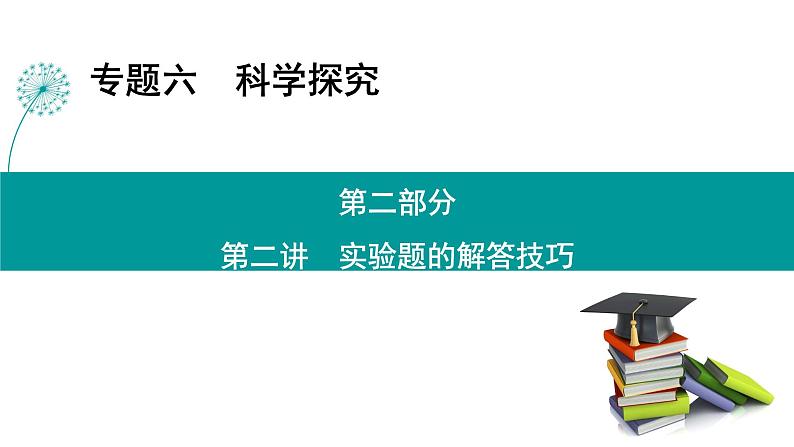 高考物理 专题六　第二部分  第二讲　实验题的解答技巧课件PPT第1页