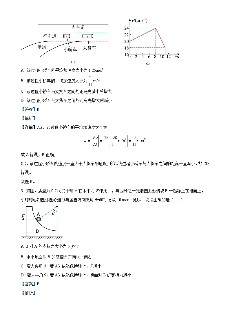 2024届河北省保定市高三下学期一模物理试题（原卷版+解析版）02