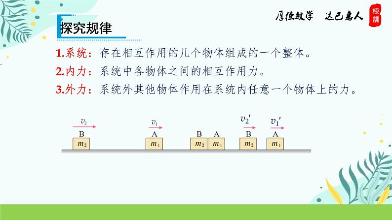 1.3 动量守恒定律 课件1-2023-2024学年高二上学期物理人教版（2019）选择性必修第一册07