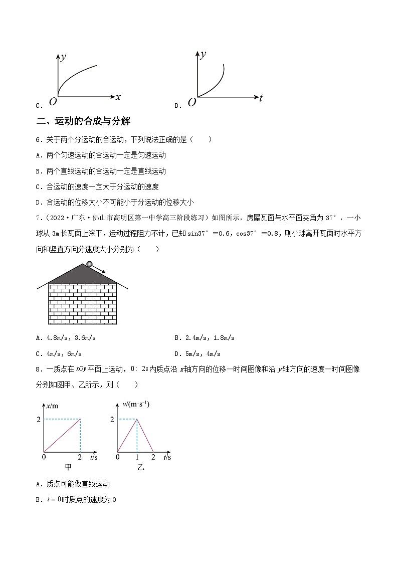 5.2《运动的合成与分解》课件+分层练习（含解析）-人教版高中物理必修二03