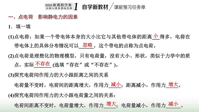 粤教版高中物理必修第三册第一章静电场的描述第二节库仑定律课件第2页
