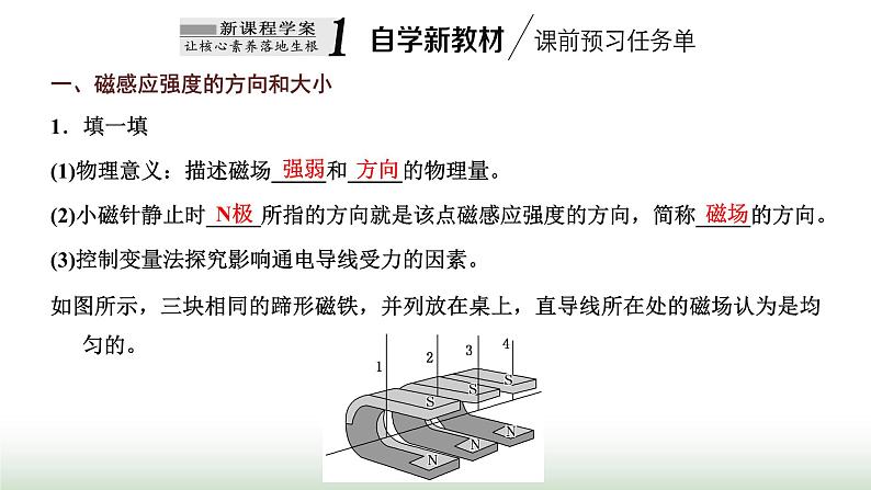 粤教版高中物理必修第三册第六章电磁现象与电磁波第二节磁感应强度课件02