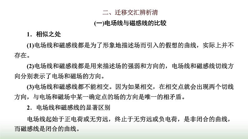 粤教版高中物理必修第三册第六章电磁现象与电磁波章末小结与素养评价课件02