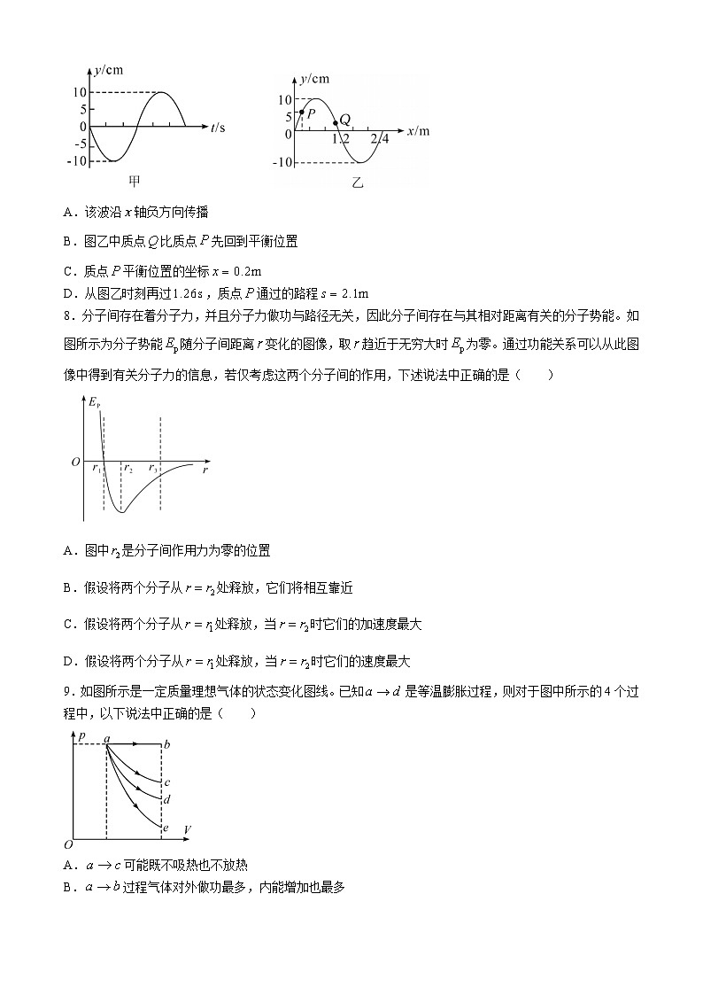 湖北省鄂北六校2023-2024学年高二下学期期中联考物理试卷（Word版附答案）第3页