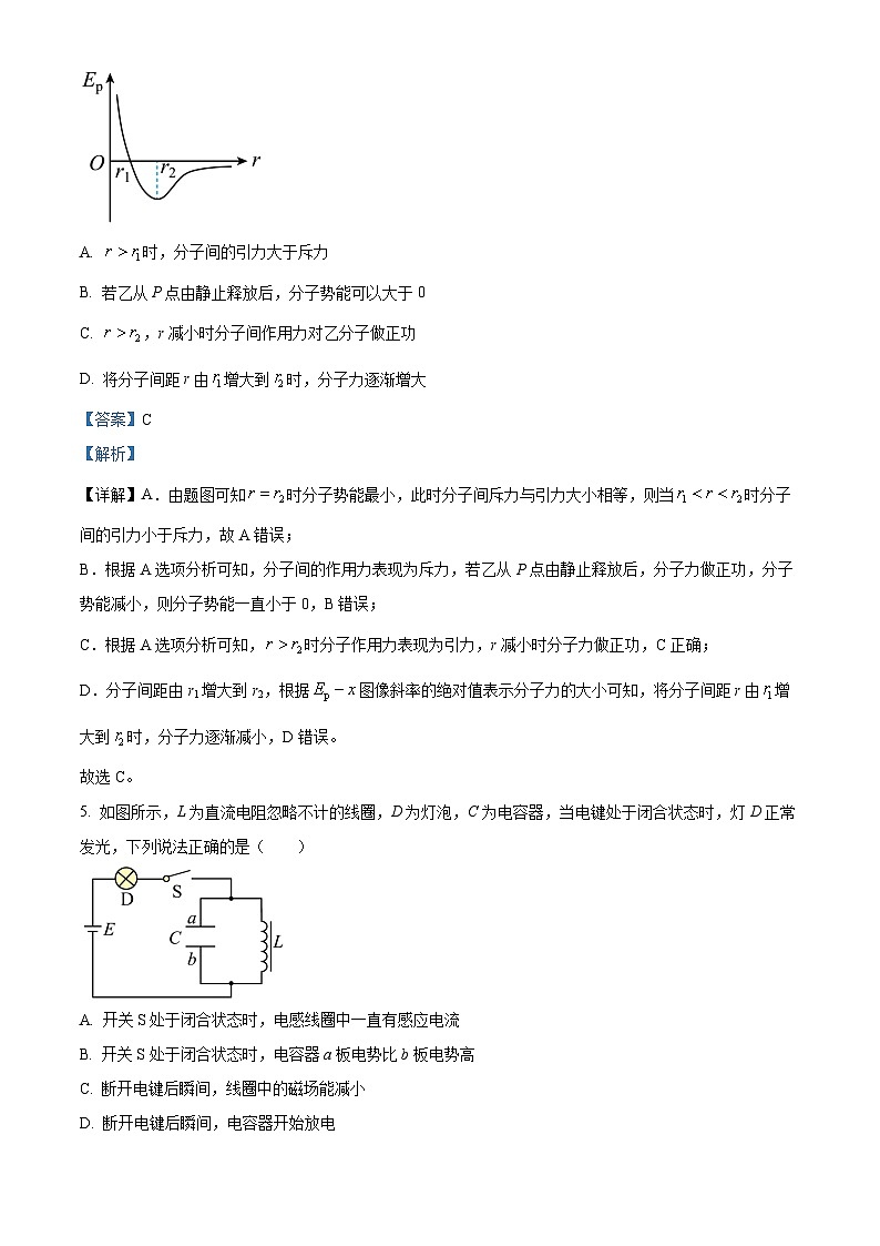 湖北省武汉市部分重点中学2022-2023学年高二下学期期中联考物理试题（Word版附解析）03
