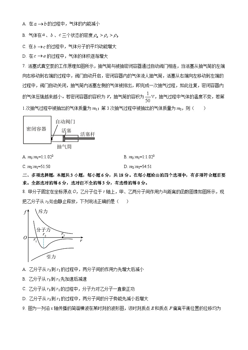 河北省邢台市2023-2024学年高二下学期期中考试物理试卷（原卷版+解析版）03