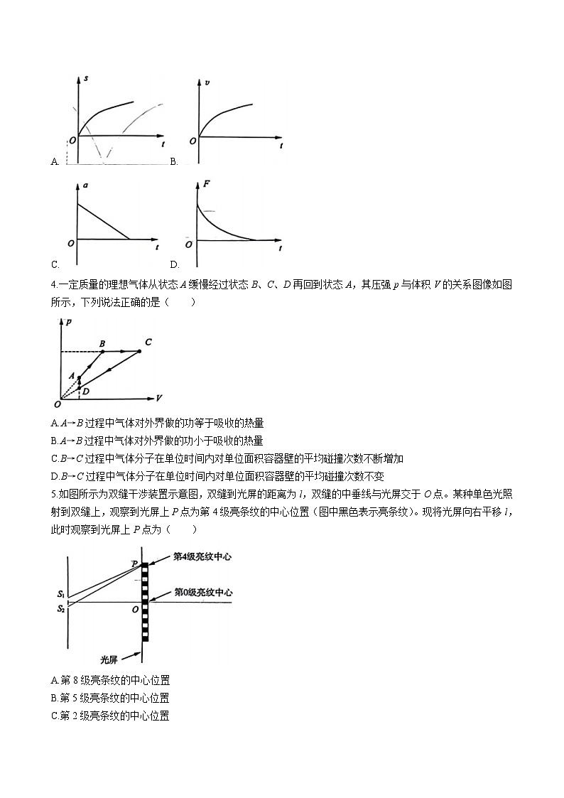 2024届山东省济南市高三下学期3月模拟考试物理试题（Word版）第2页