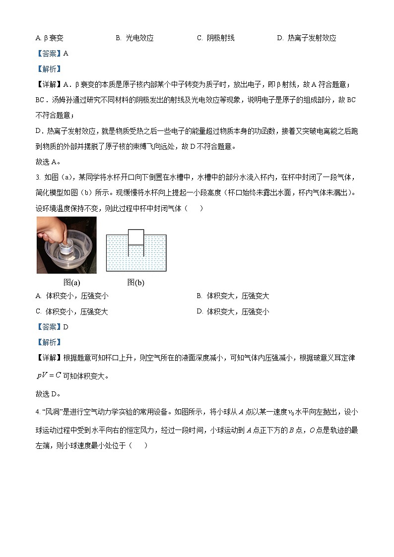 2024届吉林省长春市高三下学期质量监测（三）物理试题（原卷版+解析版）02