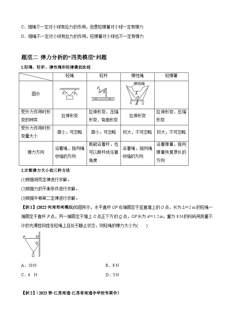 2024届高考物理一轮复习热点题型归类训练专题03弹力、摩擦力以及力的合成与分解(原卷版+解析)03