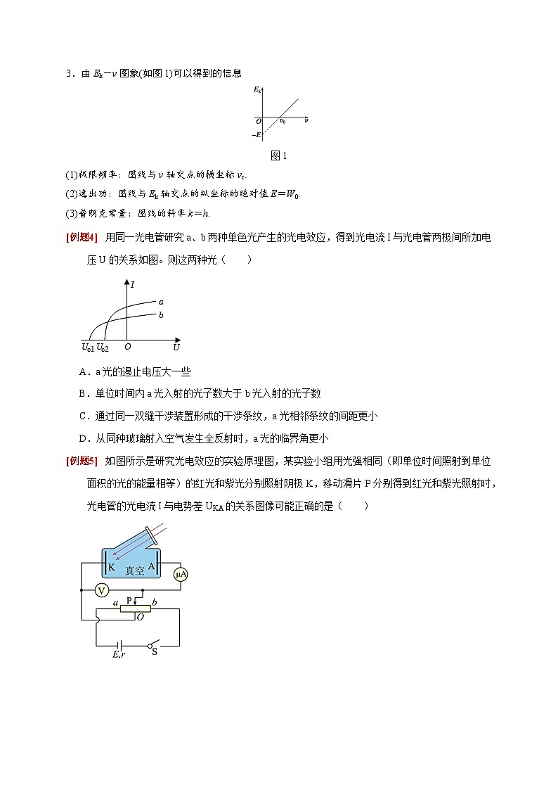 2024年高考物理一轮考点复习精讲精练(全国通用)第34讲　光电效应波粒二象性(原卷版+解析)03