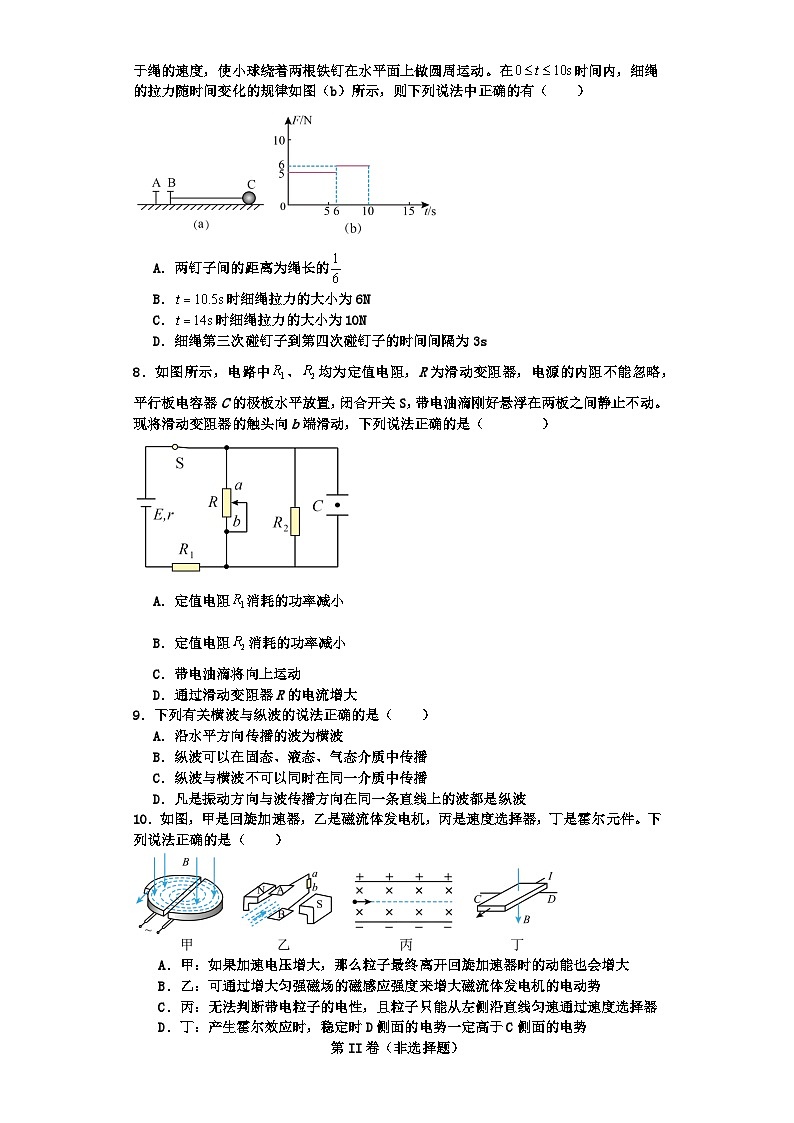 湖南省邵阳市邵东市创新高级中学2023-2024学年高二下学期期中考试物理试题03