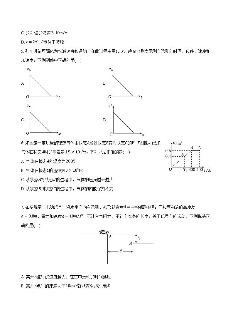 2024年北京市朝阳区高考物理一模试卷（含解析）第2页