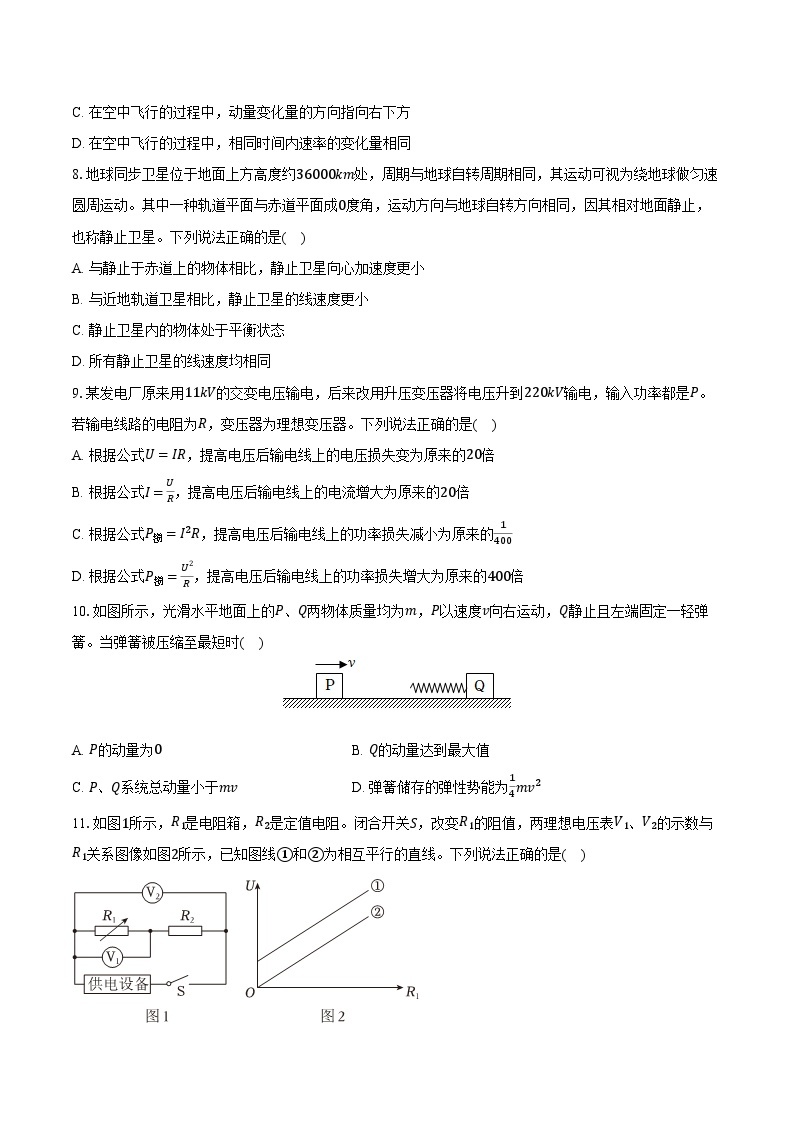 2024年北京市朝阳区高考物理一模试卷（含解析）03