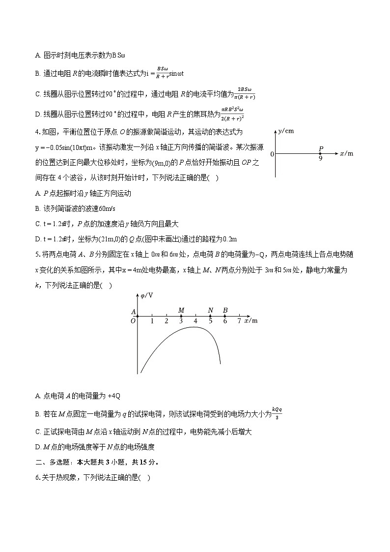 2024年天津市高考物理模拟试卷（六）(含详细答案解析)02