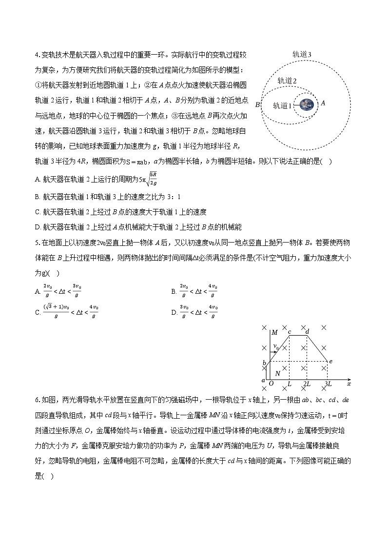 2024年湖南省长沙一中高考物理自主检测试卷（2月份）第2页