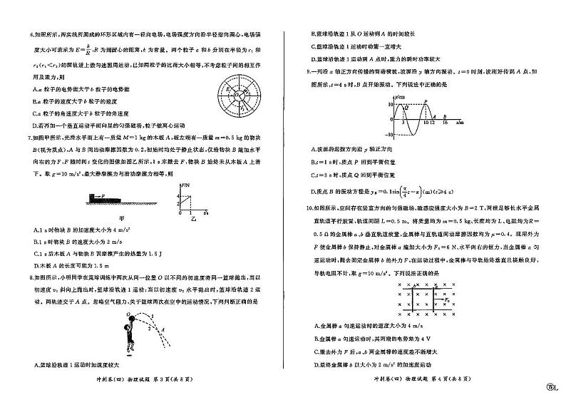 黑龙江2024届高三冲刺卷（四）物理试卷第2页