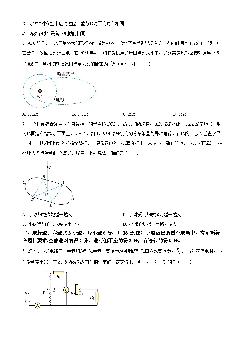 2024届河北省衡水市枣强县枣强董子学校 昌黎第一中学高三下学期联考模拟预测物理试题（原卷版）第3页
