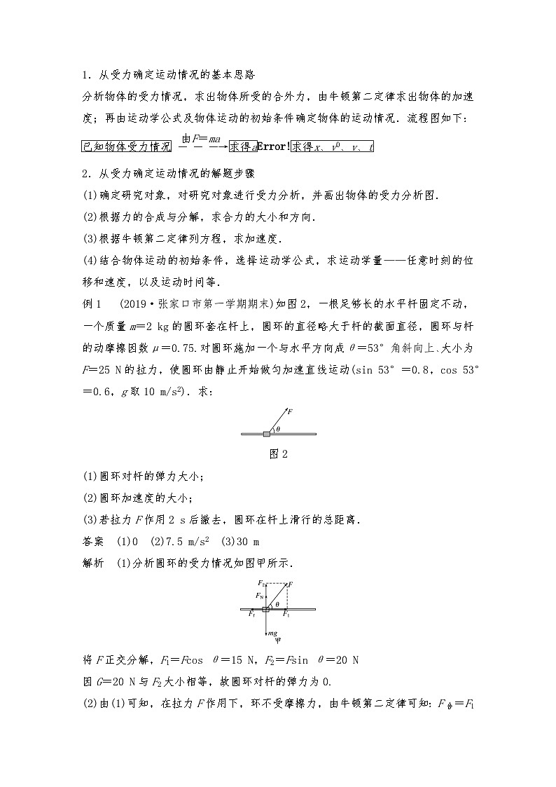 人教版（2019）高中物理必修一新教材同步 第4章 5　牛顿运动定律的应用导学案（教师版+学生版）03