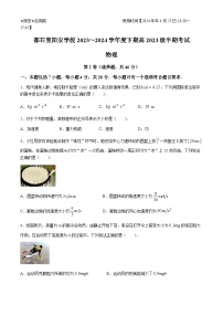 四川省成都市简阳实验学校（成都石室阳安学校）2023-2024学年高一下学期期中考试物理试题(无答案)