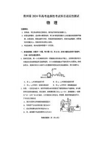 2024届贵阳、六盘水等高三年级下学期4月适应性物理试题