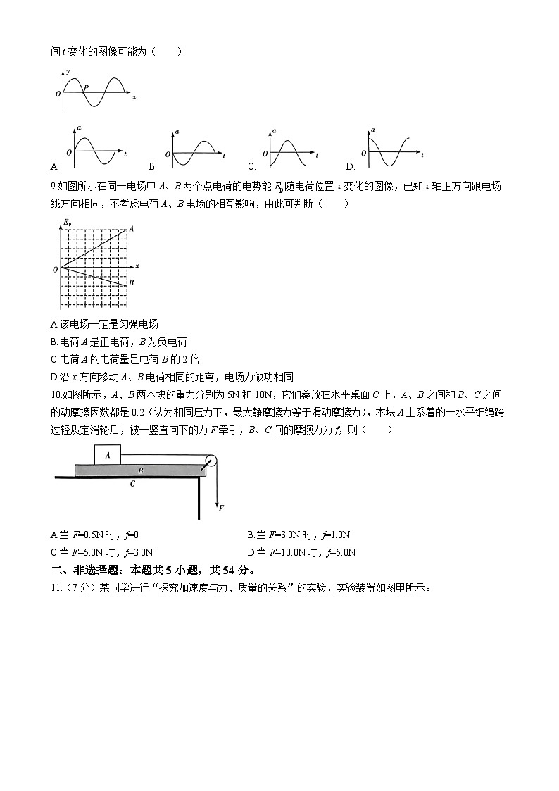 2024届江西省抚州市高三毕业班下学期4月教学质量监测物理试题 解析版第3页