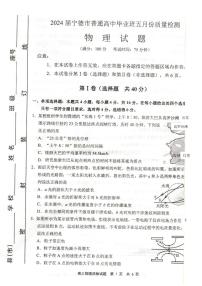 2024届福建省宁德市高三下学期5月质检（三模）物理试题