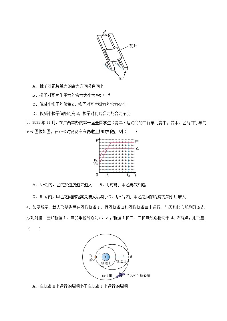 2024年高考押题预测卷—物理（广东卷）（考试版）02