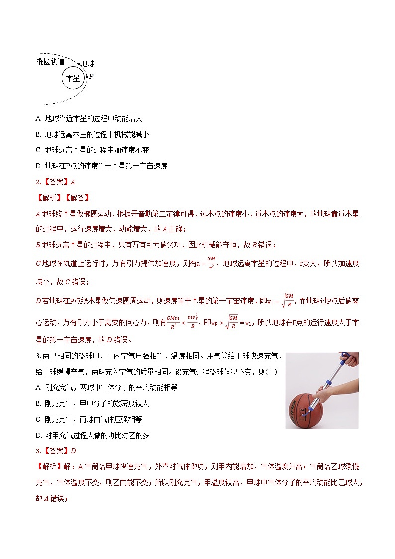 2024年高考押题预测卷—物理（黑龙江卷02）（全解全析）第2页