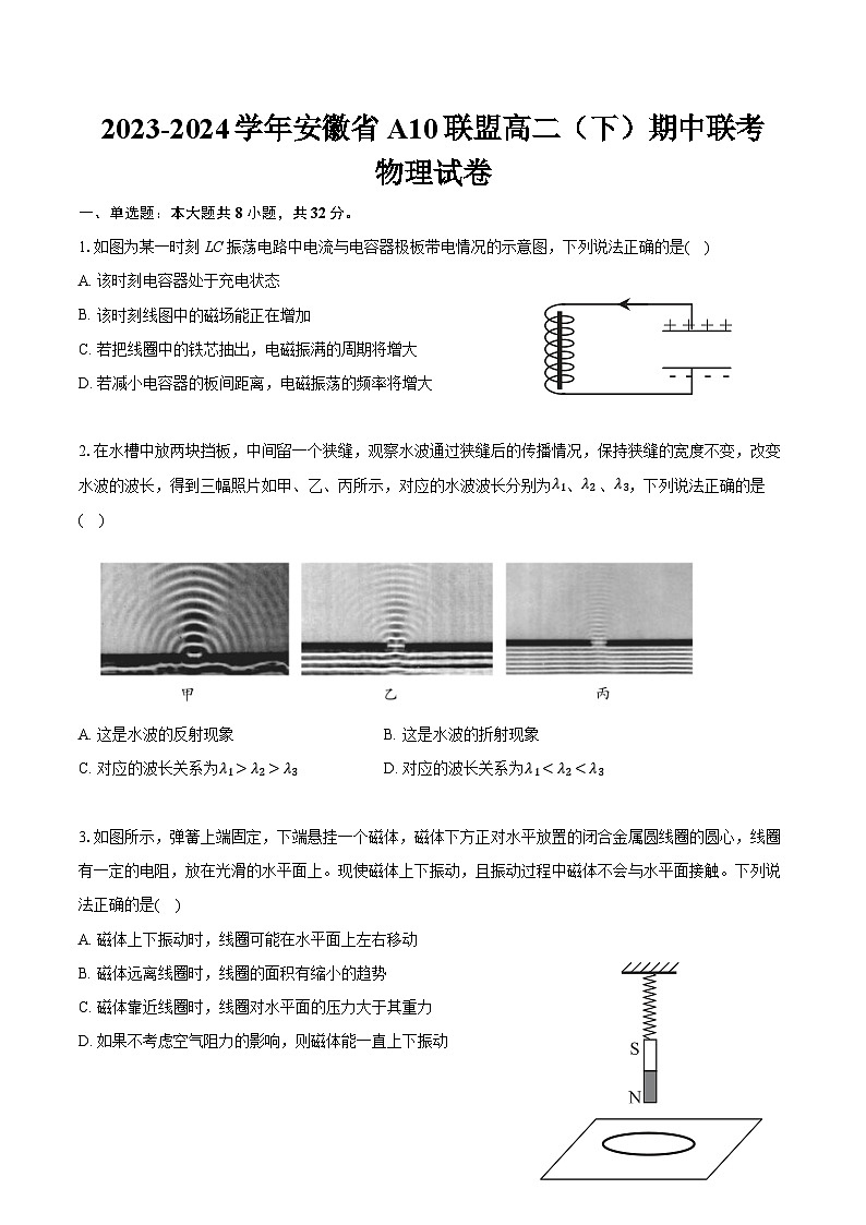 安徽省A10联盟2023-2024学年高二下学期期中联考物理试卷01
