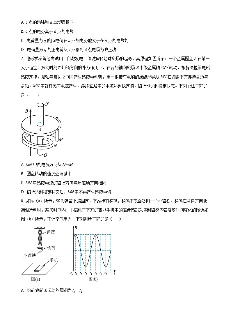2024浙江省G5联盟高二下学期4月期中联考物理试题含解析03