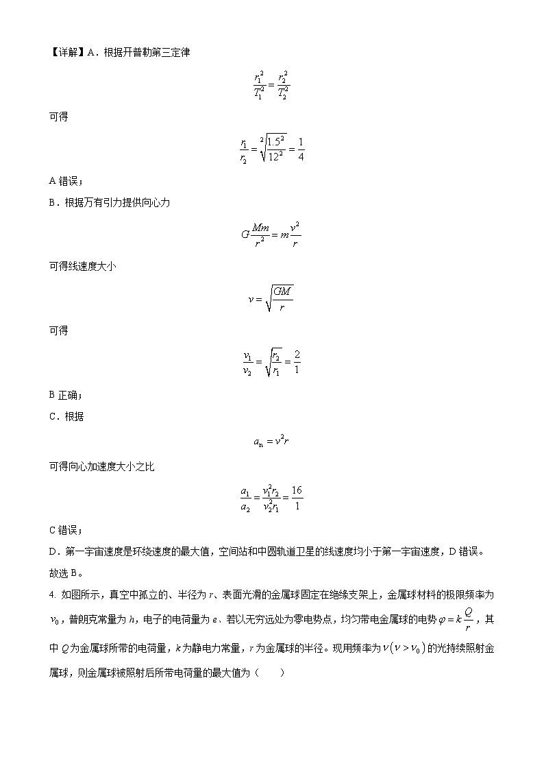 2024届江西省高三下学期压轴模拟一物理试卷（解析版）第3页