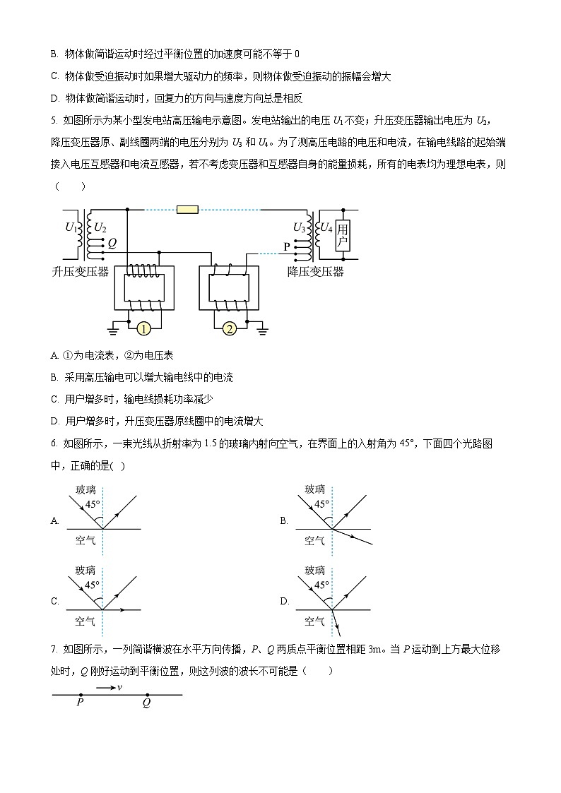 湖南省岳阳市岳阳县第一中学2023-2024学年高二下学期4月期中考试物理试卷（Word版附解析）02