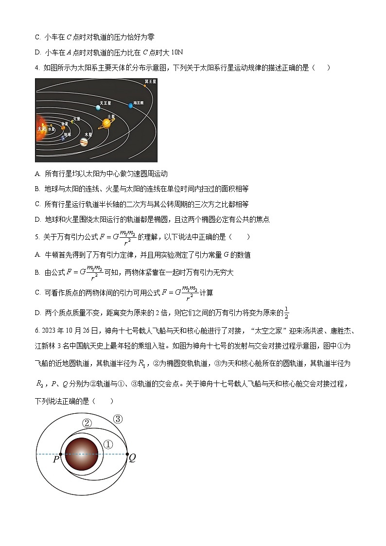 江苏省马坝高级中学2023-2024学年高一下学期期中考试物理（选修）试卷（选修+选修）02