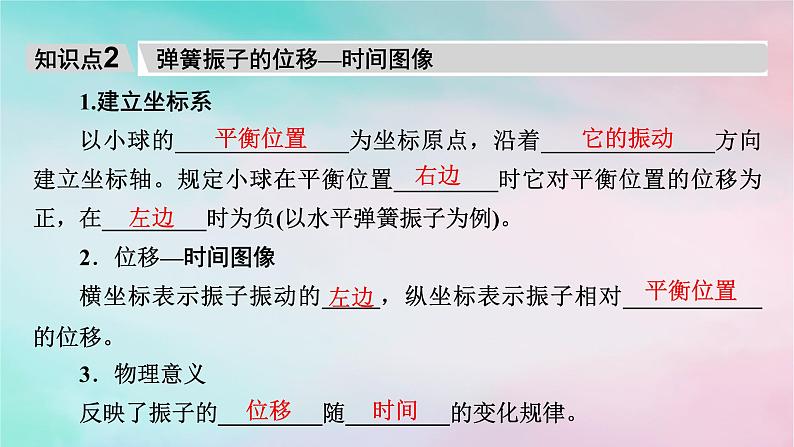 2025版新教材高中物理第2章机械振动1简谐运动课件（新人教版选择性必修第一册）第8页