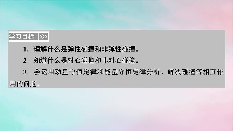 2025版新教材高中物理第1章动量守恒定律5弹性碰撞和非弹性碰撞课时1弹性碰撞与非弹性碰撞区别与联系课件（新人教版选择性必修第一册）03