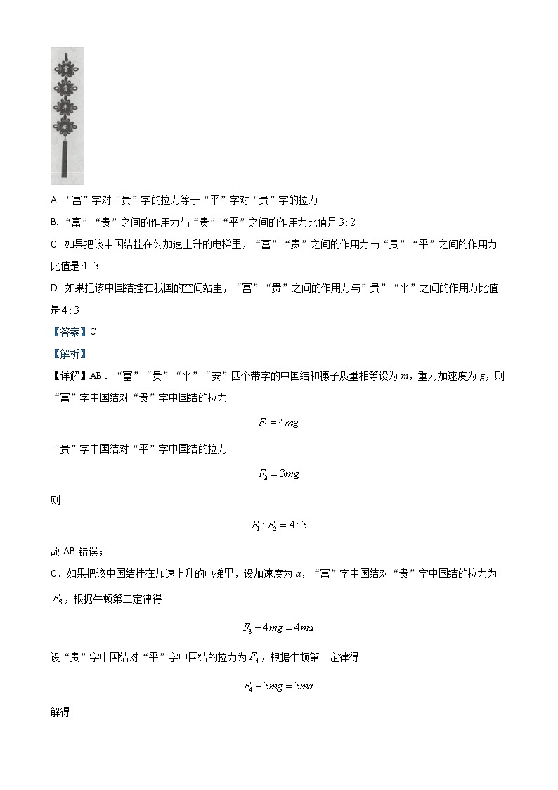 2024届海南省省直辖县级行政单位琼海市嘉积中学高三下学期模拟预测物理试题（原卷版+解析版）02