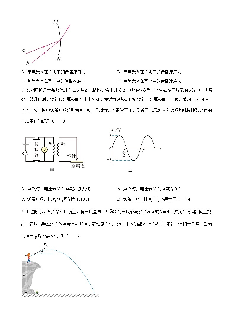2024届江西省抚州市高三下学期毕业班教学质量监测物理试题（原卷版+解析版）02